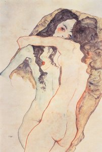 Two Embracing Women